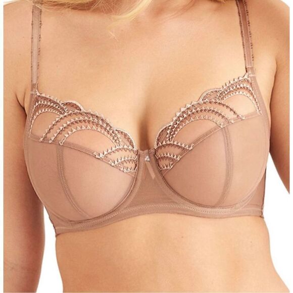 Wacoal Evocative Edge Full Figure Underwire Bra in Roebuck Nude - Picture 3 of 10